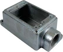 Malleable iron Single-gang shallow device box