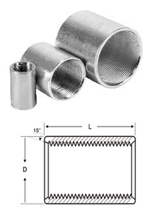 Steel Rigid/IMC threaded coupling