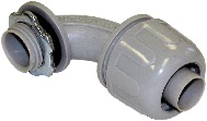 Nylon 90-degree nonmetallic liquid-tight connector
