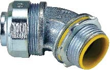 Malleable iron 45-degree insulated liquid-tight connector