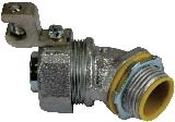 Malleable iron 45-degree insulated long liquid-tight connector