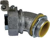 Malleable iron 45-degree insulated long liquid-tight connector
