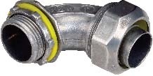 Zinc die-cast 90-degree liquid-tight connector