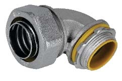 Malleable iron 90-degree insulated liquid-tight connector
