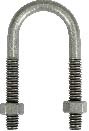 Steel U-bolt conduit clamp